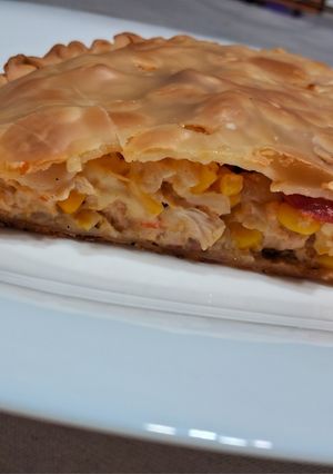 Una foto de Tarta de choclo y pollo