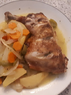 Una foto de Pollo al horno