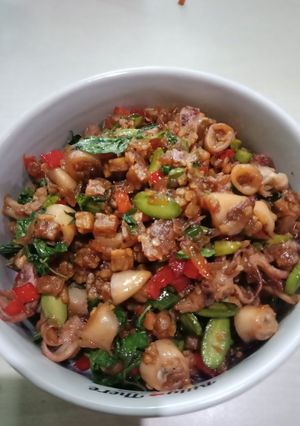 Foto resep Oseng tempe cumi asin