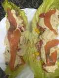 600. Lettuce Tacos with Quinoa and Smoked Salmon (Appetizer)