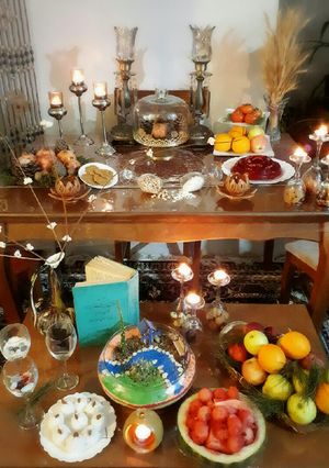 عکسی از دستور سفره یلدا ۹۹