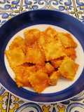 Ravioli di melanzane con sugo di pesce spada