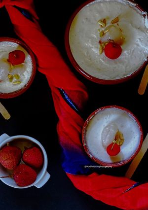 A picture of Lychee Baked Yogurt.