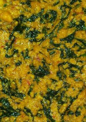 A picture of Egusi soup.