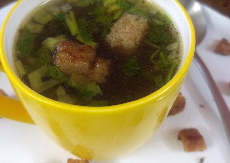 Recipe of Any-night-of-the-week Coriander lemon soup