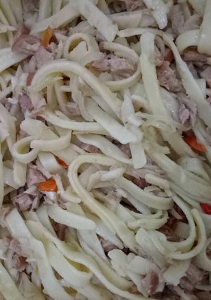 Foto resep Fettucini Tuna Aglio Olio