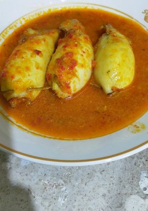 Foto resep Gulai cumi gendut isi telur