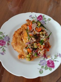 Foto resep Telur geprek sambal matah