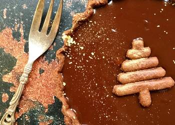 Easiest Way to Recipe Perfect Gingerbread chocolate ganache tartlets
