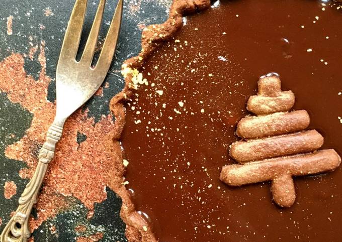 Gingerbread chocolate ganache tartlets