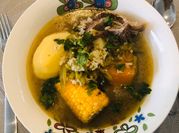 Una foto de huachalomo al jugo