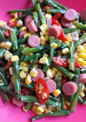 Foto resep Tumis Kacang Panjang Jagung Manis Sosis