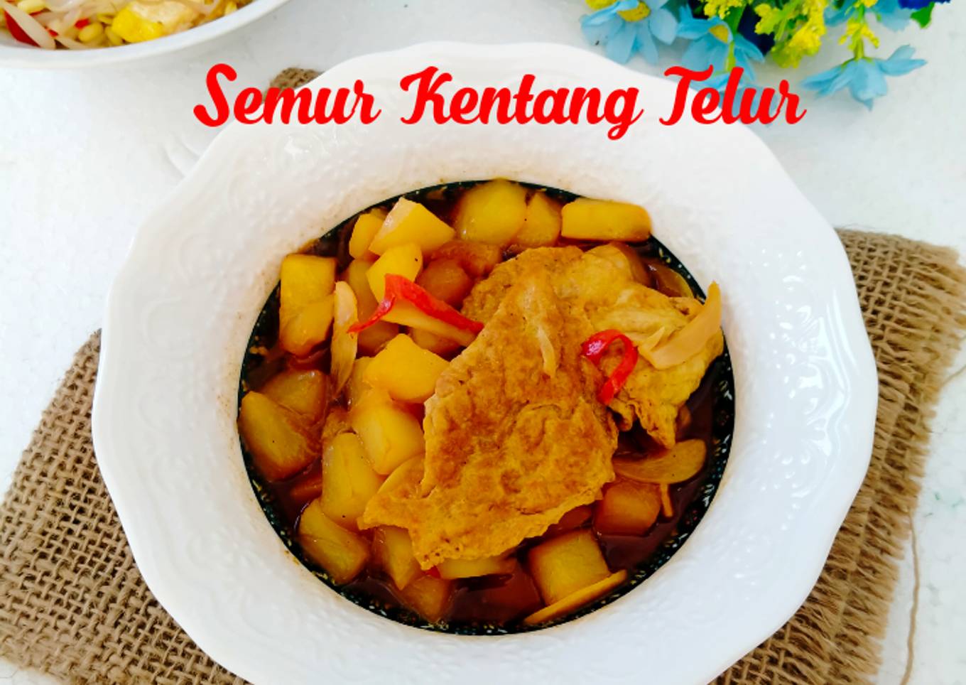 Semur Kentang Telur