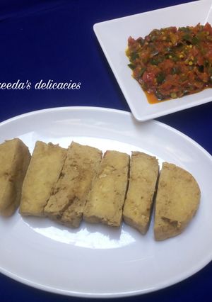 A picture of Tofu/awara.