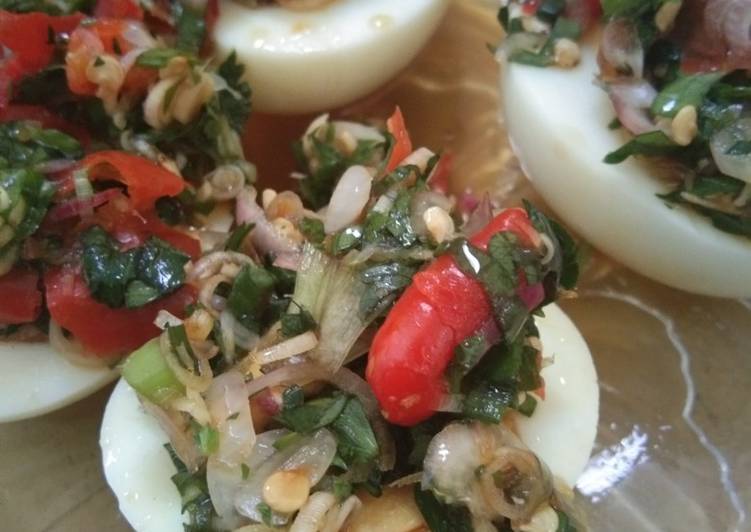Spicy Salad Egg ala Thailand