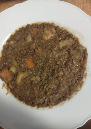 Una foto de Lentejas veganas