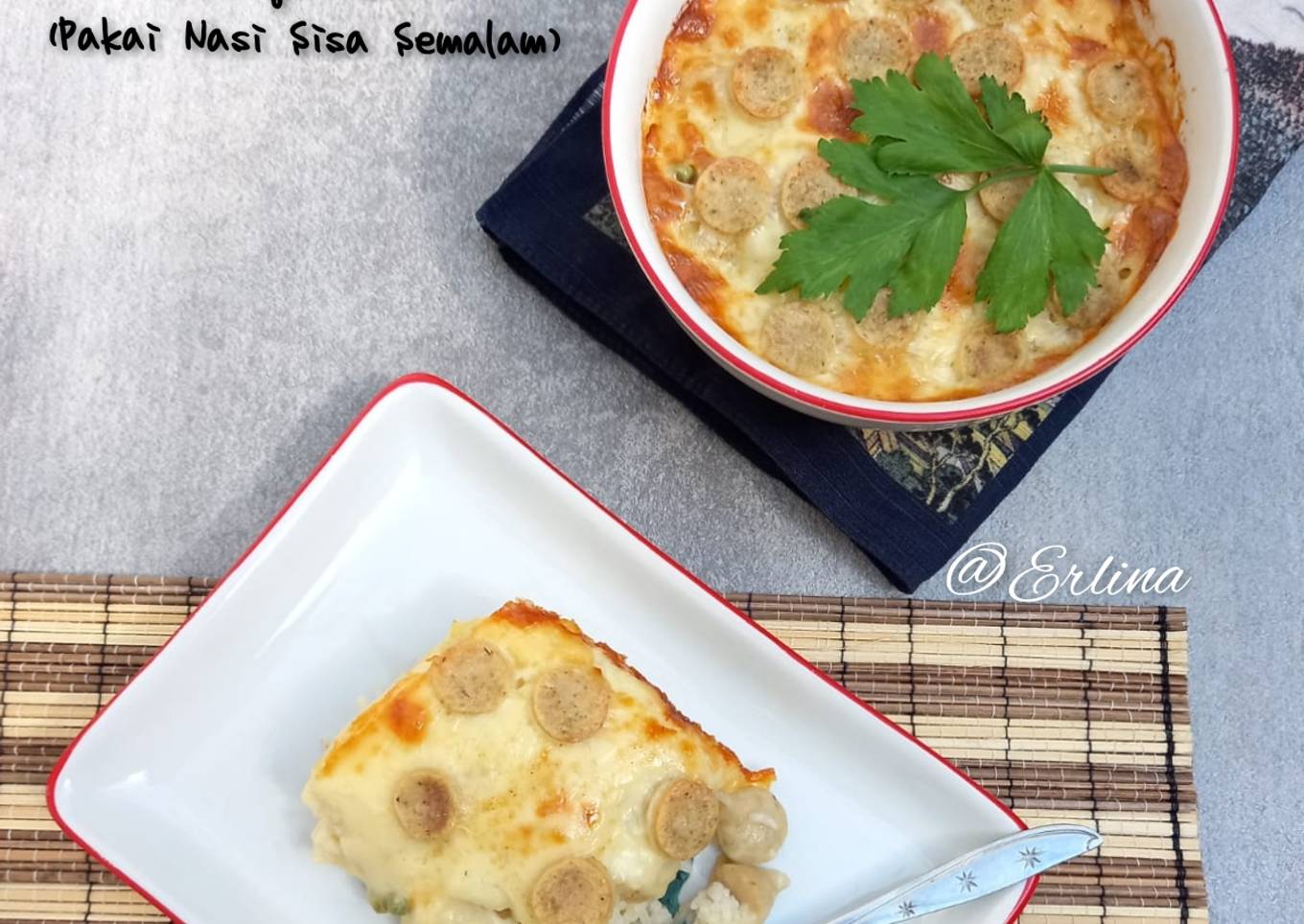 Sausage Mozaru (Pakai Nasi Sisa Semalam)