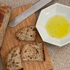 Olive Oil, Salt and Bread A picture of Olive Oil, Salt and Bread.