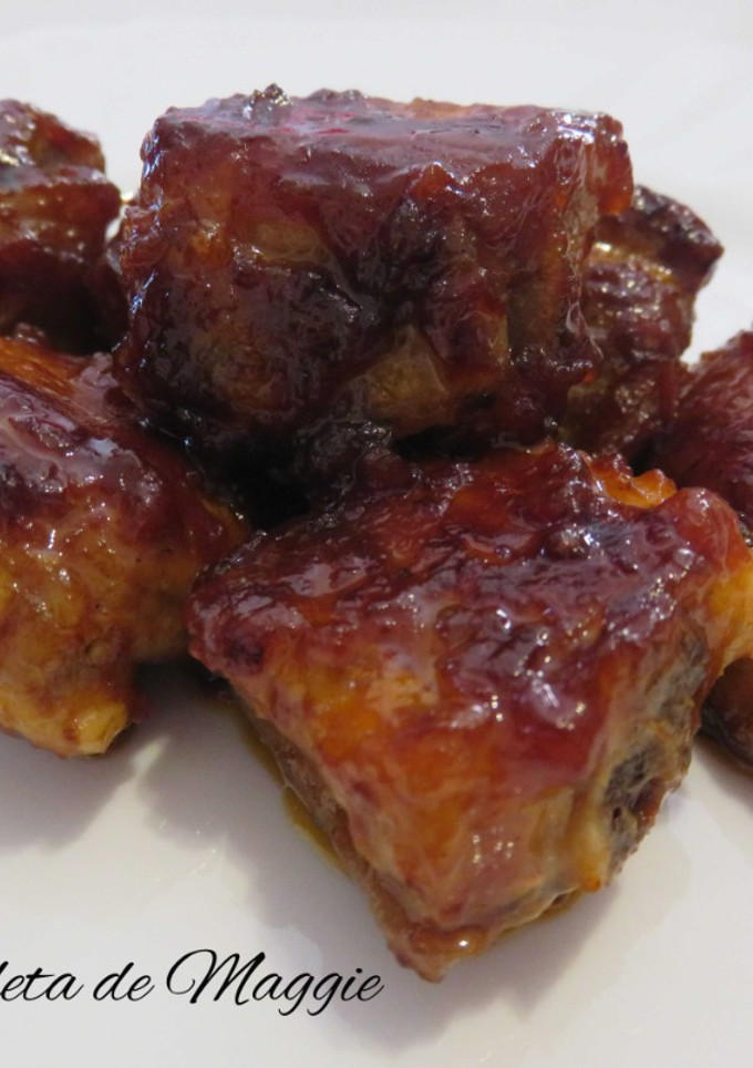 Una foto de Costillas de cerdo a la barbacoa