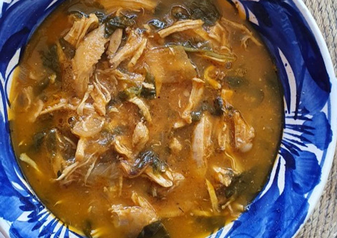 Tinga de pollo con verdolagas