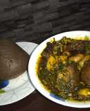 Afang soup and amala