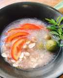 Canh chua đậu phộng nấu sấu