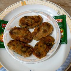 A picture of Potato and dal chana k kabab 🍛.