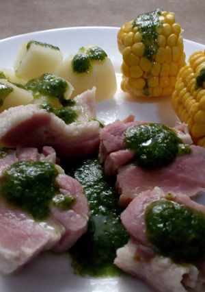 Foto principal de Costilla papas y piña canaria