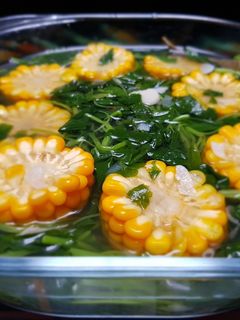 Foto resep Sayur bening bayam dan jagung