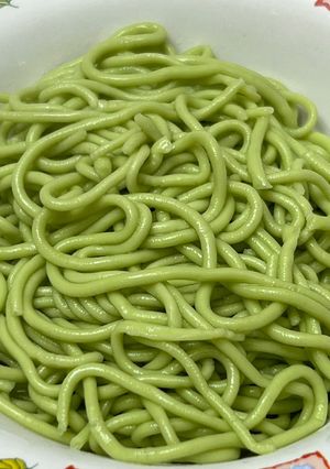 Foto resep Mie hijau homemade Kenyal