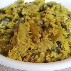 A picture of Fish Thoran (Meen Pattichathu.