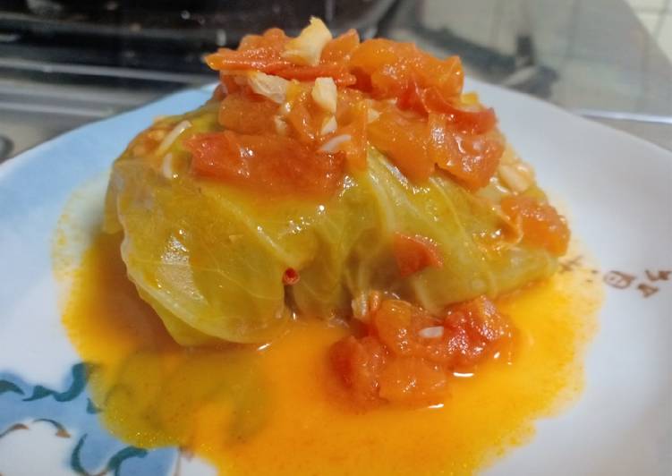 Recipe of Super Quick Homemade Stuffed Cabbage Rolls