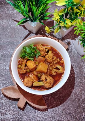 A picture of MIX VEG ROGAN JOSH (an innovative kashmiri cuisine recipe)...