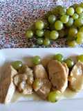 Solomillo de pavo con salsa de uvas