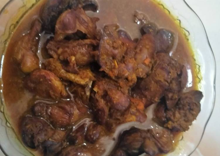 Langkah Mudah untuk Menyiapkan Ati ampela bumbu kuning yang praktis