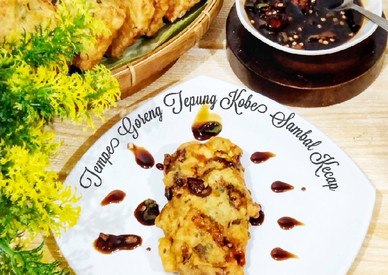 Tempe Goreng Tepung Kobe Sambal Kecap