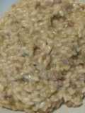 Risotto con "pastin" e crema di carciofi e zucchine