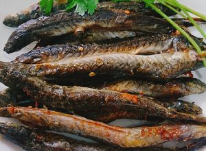 Hình của món Cá kèo nướng muối ớt bằng nồi chiên không dầu.