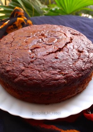 A picture of Eggless plum cake.