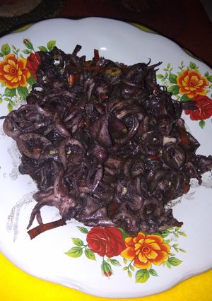 Foto resep Tumis Cumi Hitam Simple