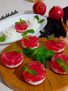 عکسی از دستور ژله انار و پاناکوتا(دسر یلدا)