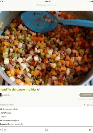 Una foto de Picadillo de carne molida 🍲