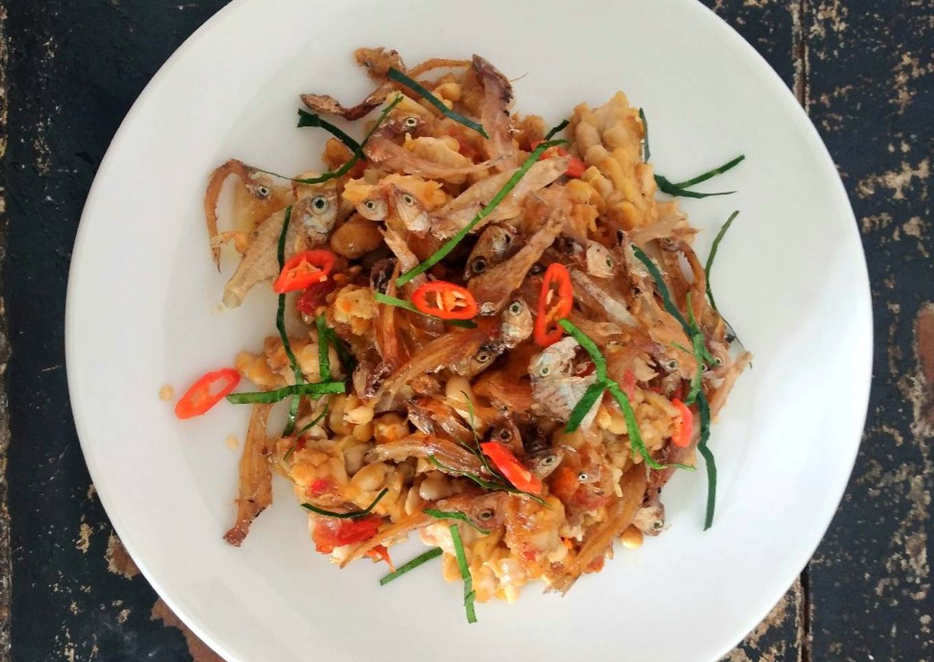 Sambal tiga - Tempe Trasi Teri