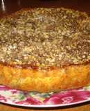 Манник с абрикосовым вареньем и орехами