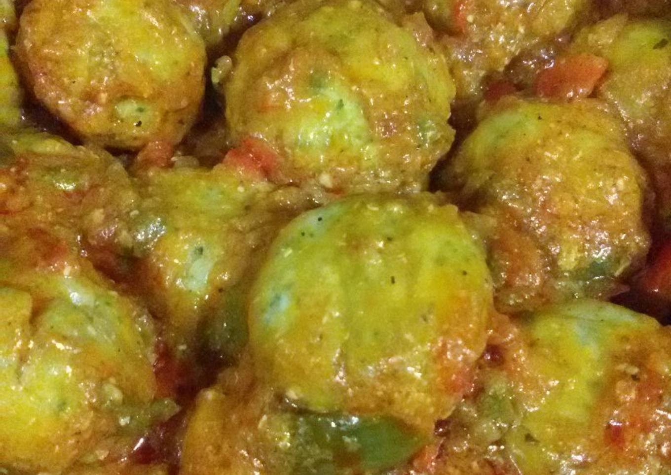 Albóndigas de pollo al chilindrón con thermomix