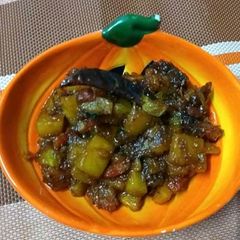 A picture of Pumpkin khatta meetha with south indian twist.