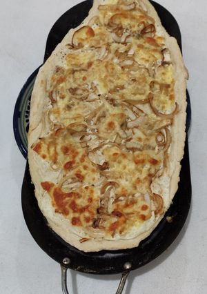 Une photo de Tarte flambée végétarienne