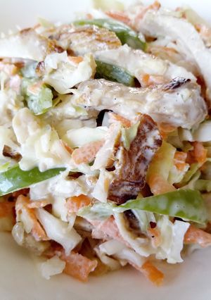A picture of Chicken coleslaw.