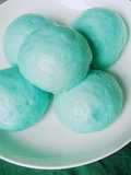 Bánh bao chay hoa đậu biếc