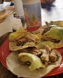 Tacos de pollo frito